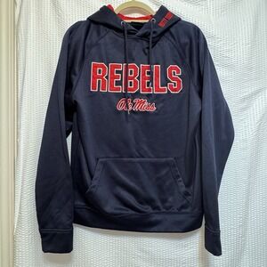 OLE‎ MISS REBELS, HOTTY TODDY Embroidered Hoodie Unisex Small *See Pictures